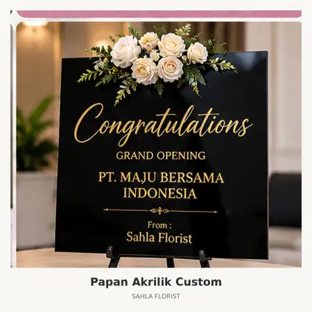 Papan Bunga Akrilik Central Park Jakarta